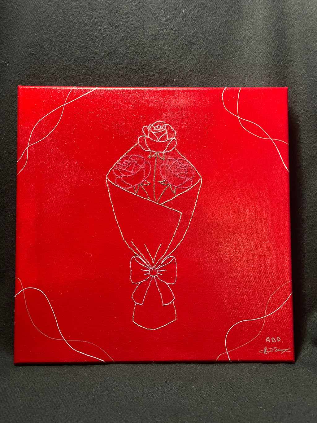 Tableau bouquet de roses