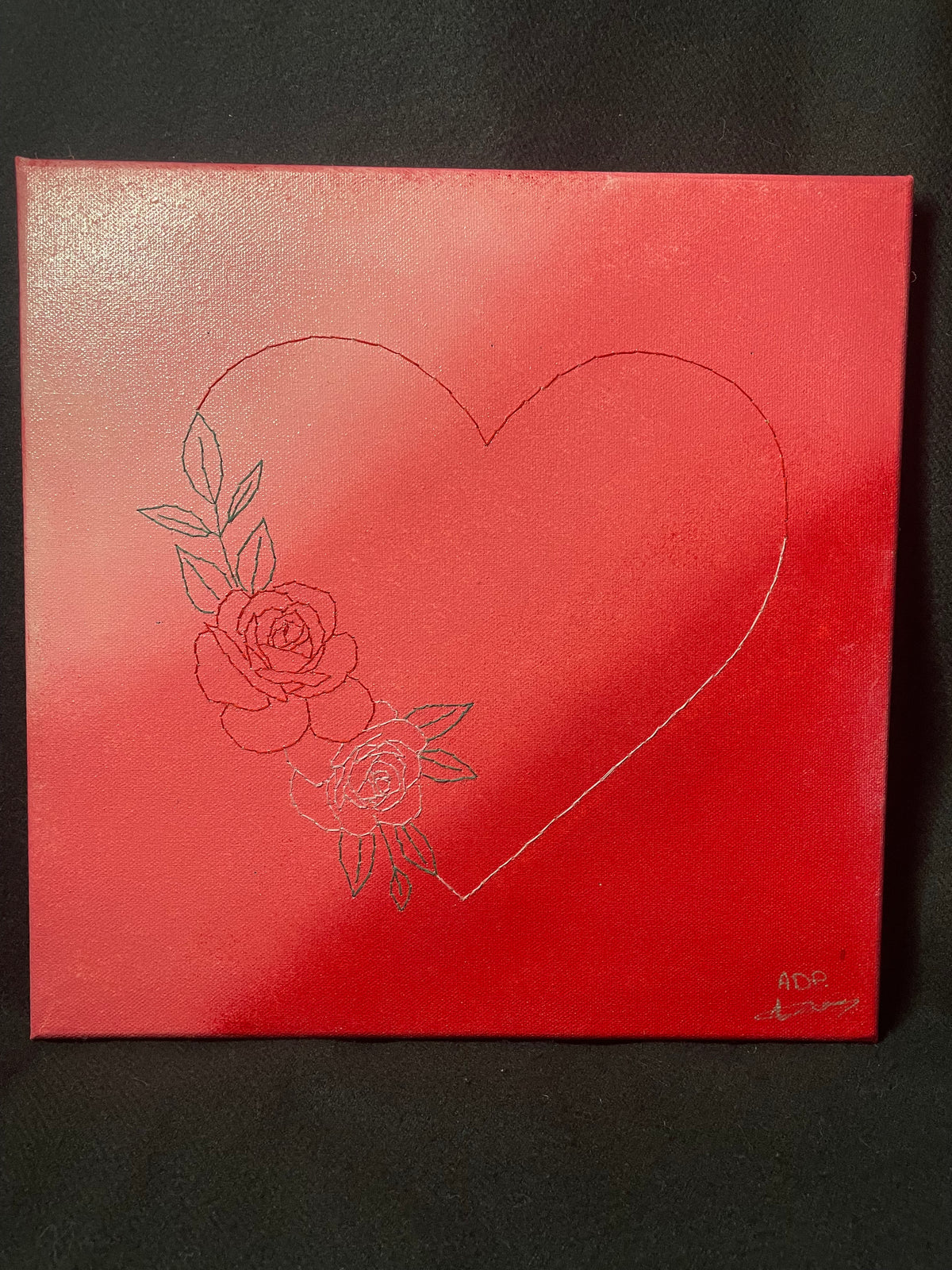 Tableau Cœur de Fleurs